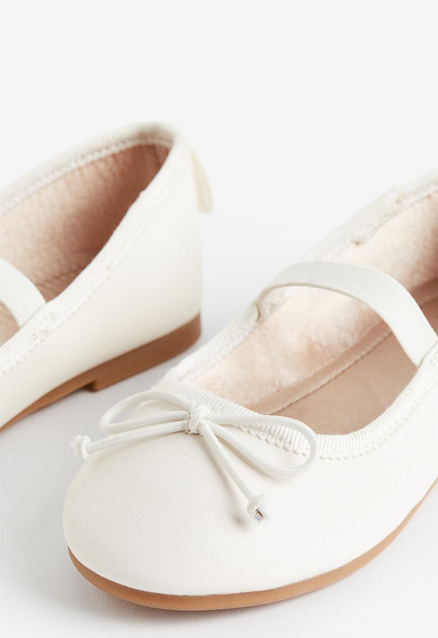 H&M - Ballet pumps - white