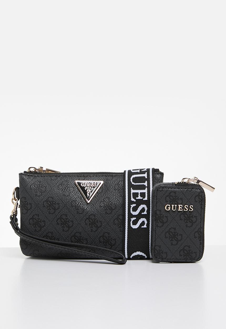 GUESS - Latona  mini tri compartment bag-black logo
