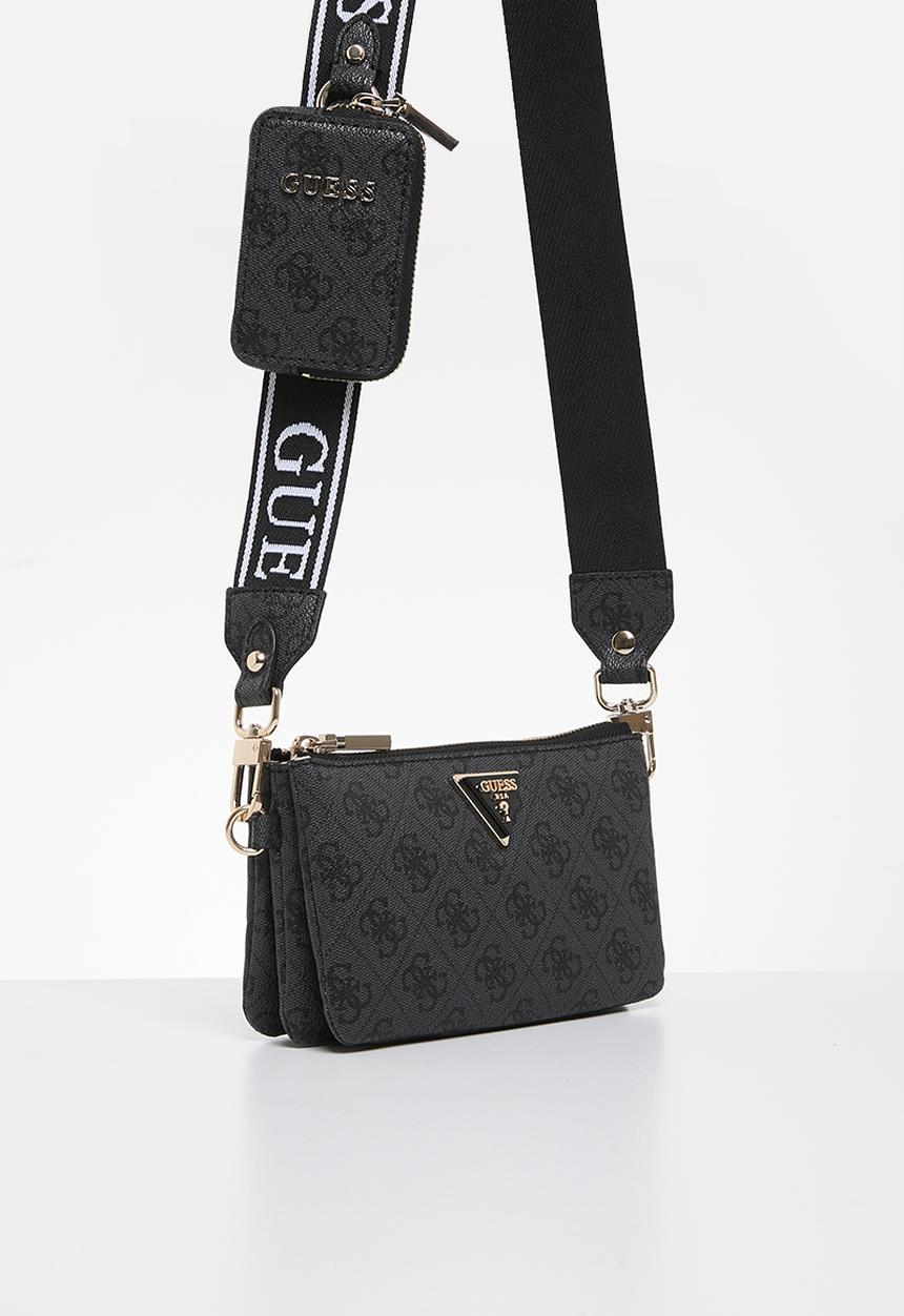 GUESS - Latona  mini tri compartment bag-black logo