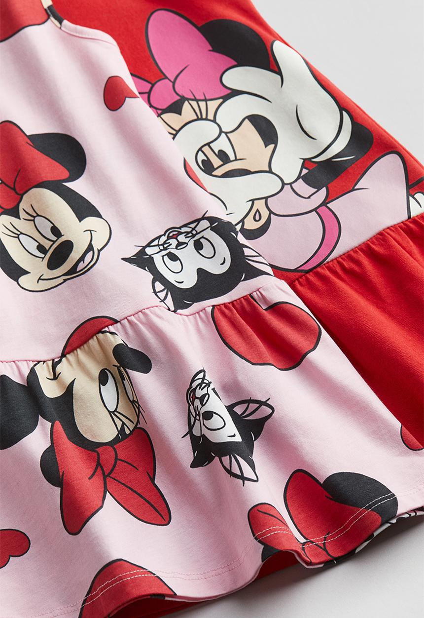 H&M - 2-Pack printed cotton dresses - red & minnie mouse