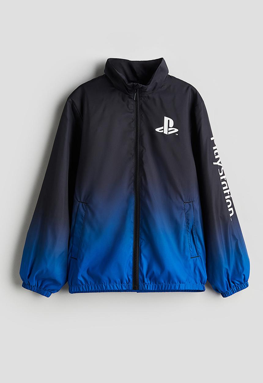 H&M - Print-motif windbreaker - black & playstation