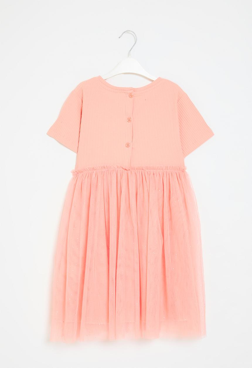 Pop Candy - Printed mesh dress - pink