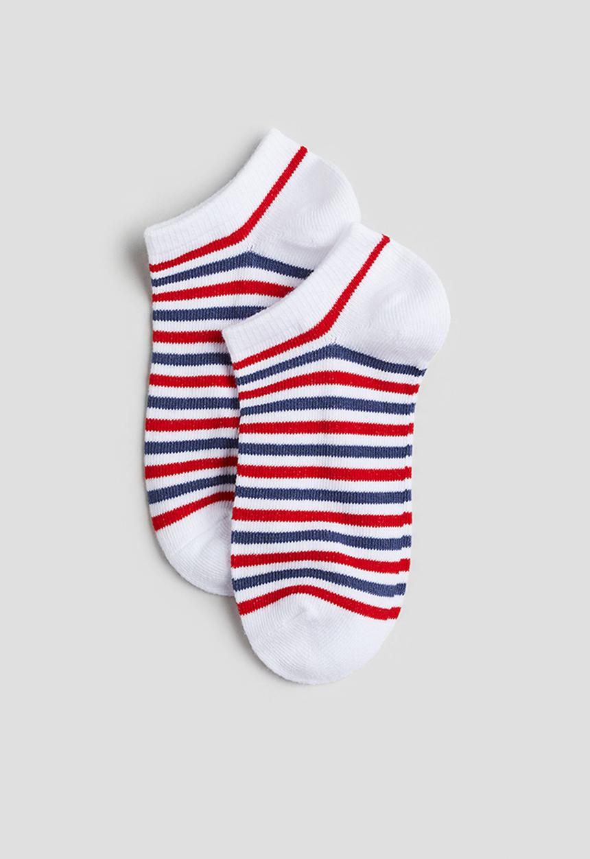 H&M - 7-Pack trainer socks - light grey marl & sailing boats