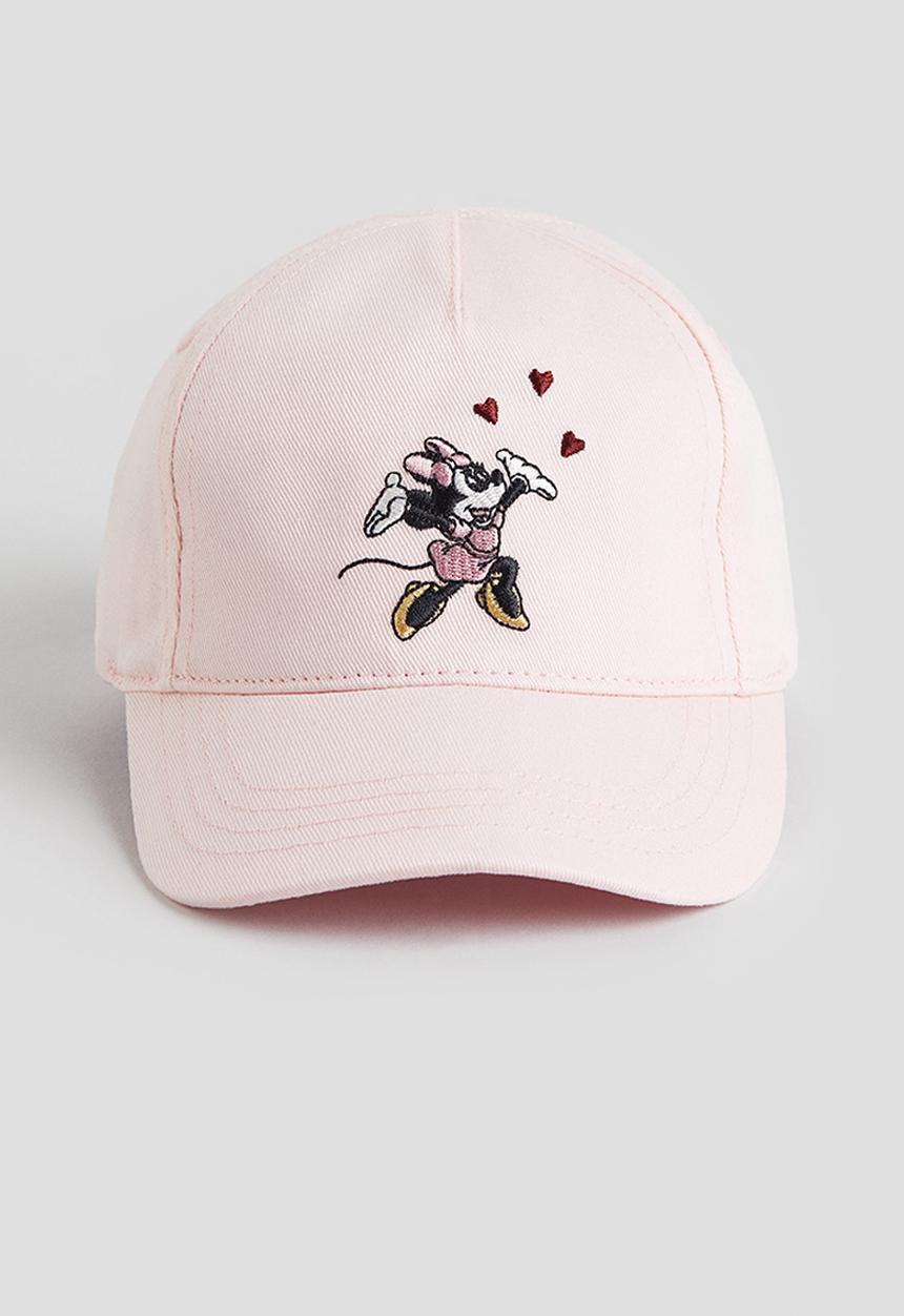 H&M - Cotton cap - light pink & minnie mouse
