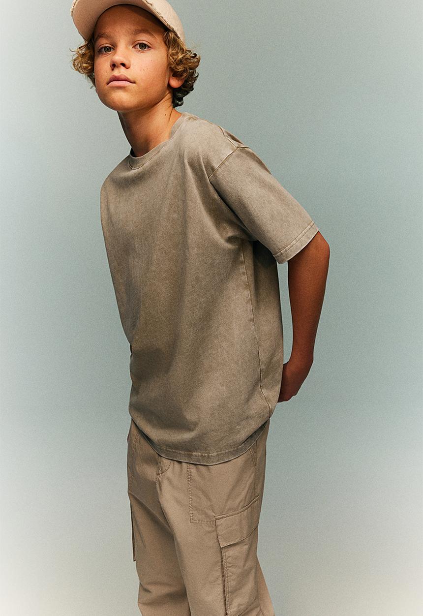 H&M - Cotton jersey t-shirt - beige