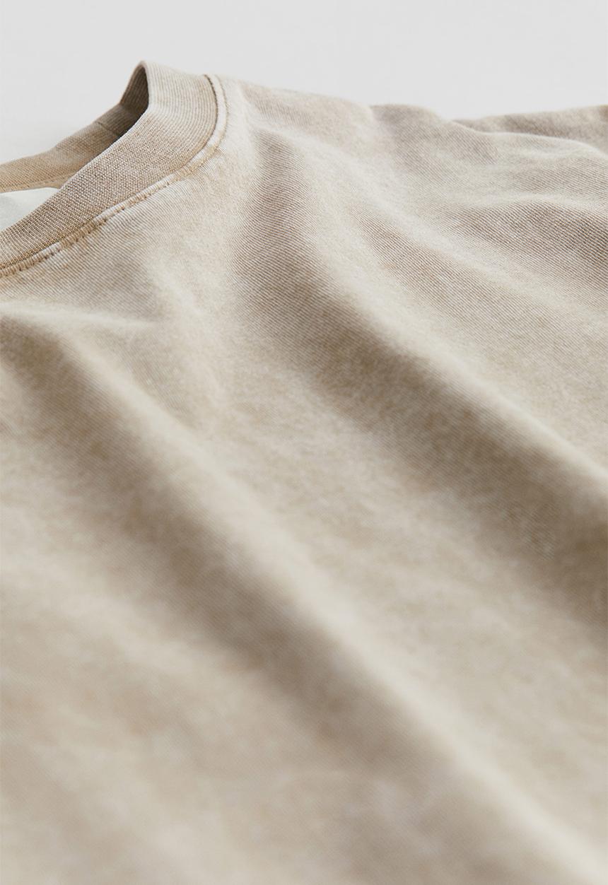 H&M - Cotton jersey t-shirt - beige
