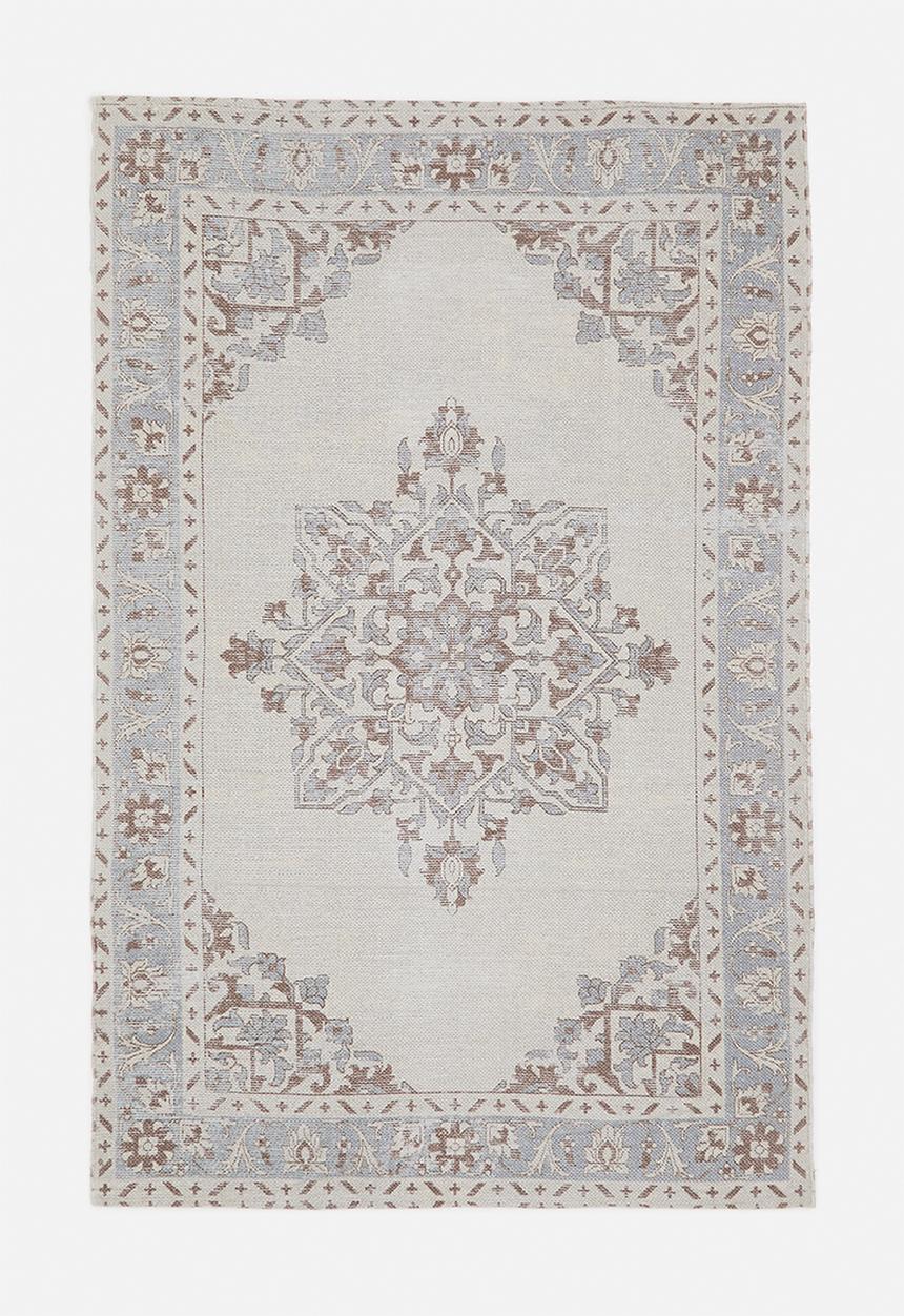 Sixth Floor - Antique Cotton Printed Rug - Natural