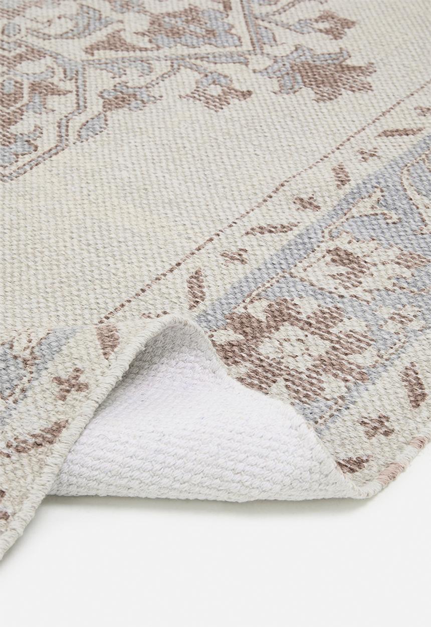 Sixth Floor - Antique Cotton Printed Rug - Natural