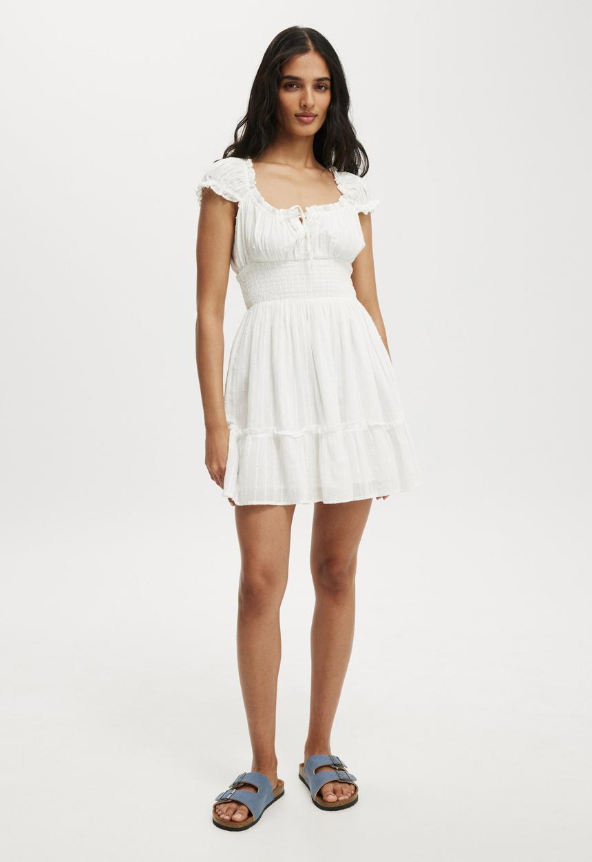 Cotton On - Eddie Corset Mini Dress - White