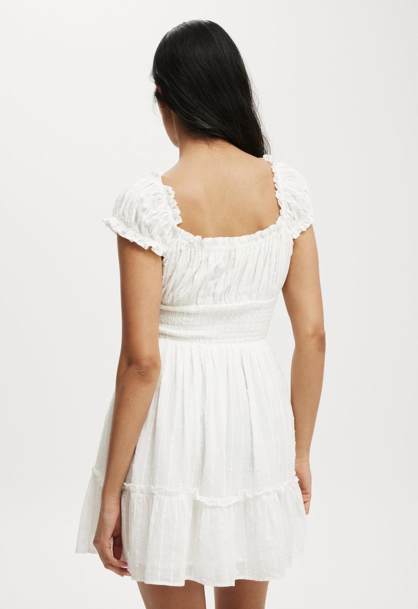 Cotton On - Eddie Corset Mini Dress - White