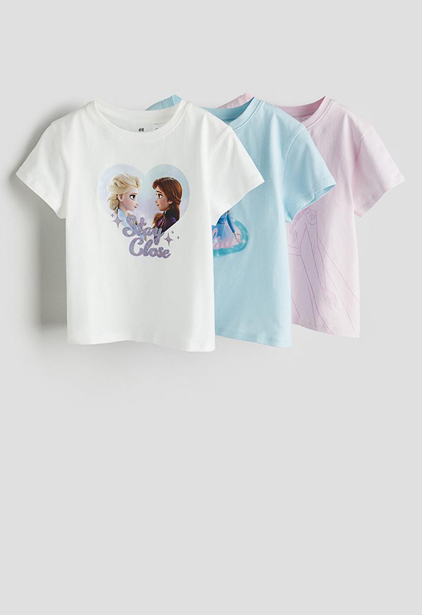H&M - 3 pack printed jersey tops - multi