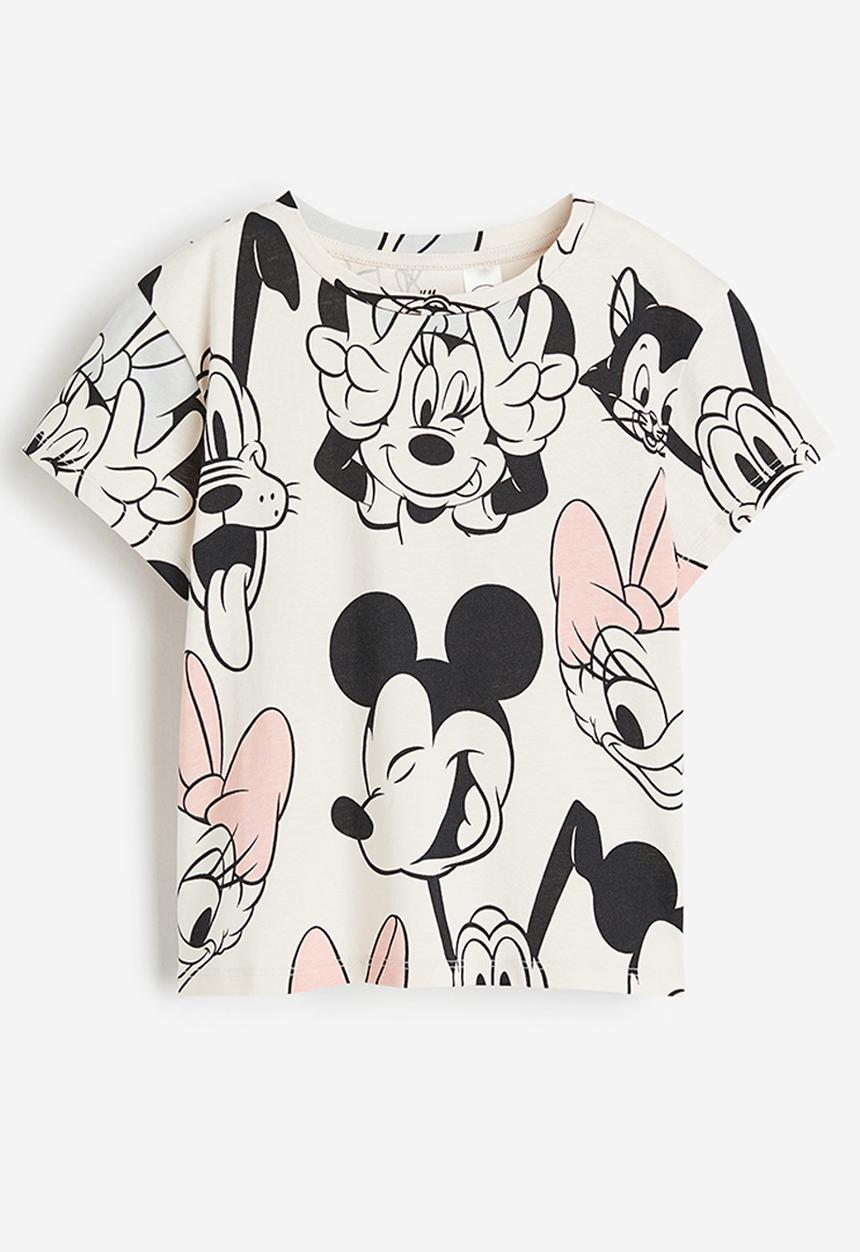 H&M - Printed t-shirt - natural white minnie mouse