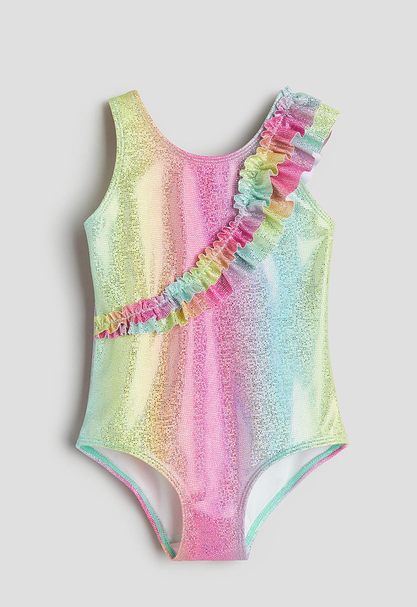 H&M - Frill-trimmed swimsuit - multi