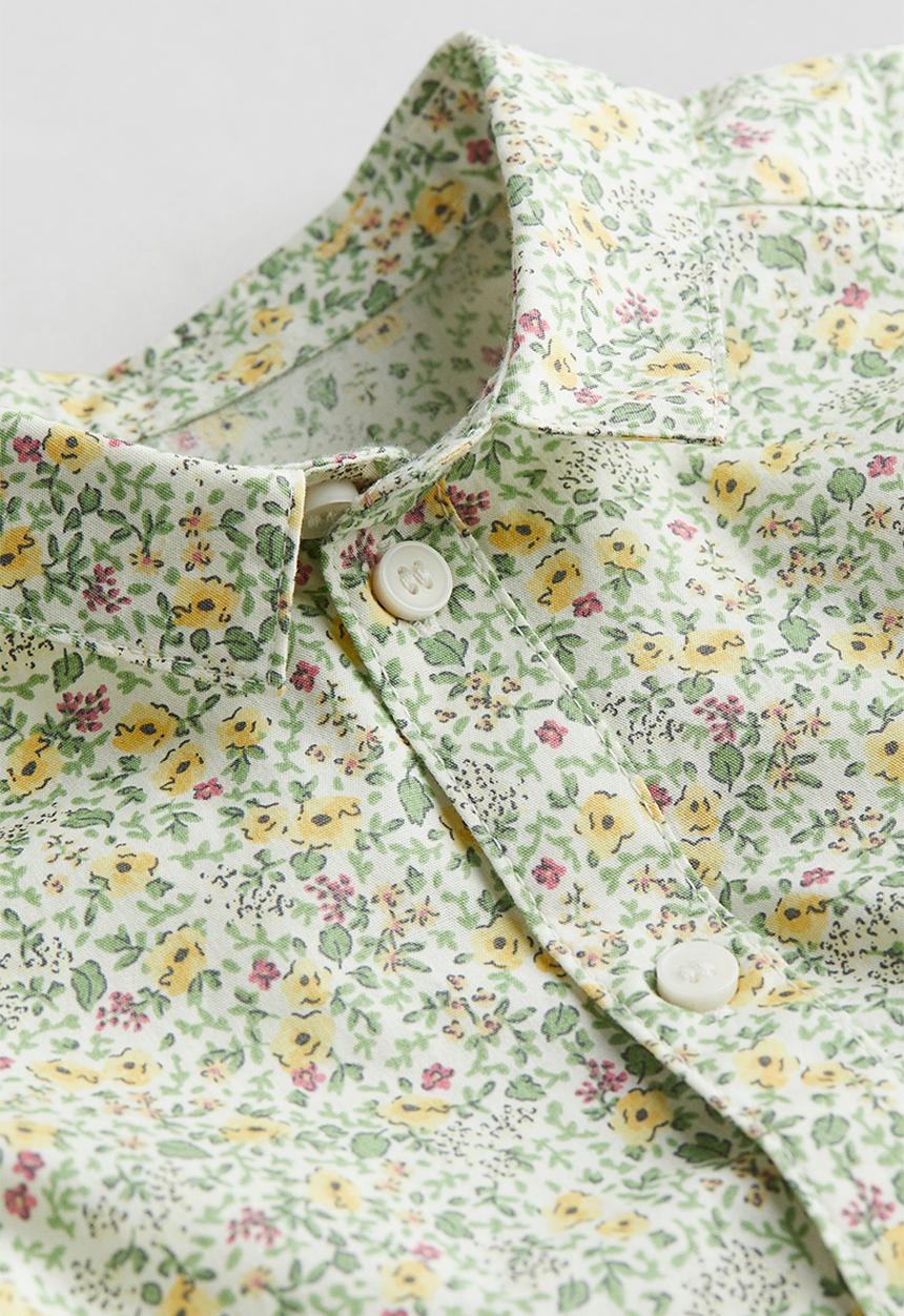 H&M - Short-sleeved patterned shirt - white floral