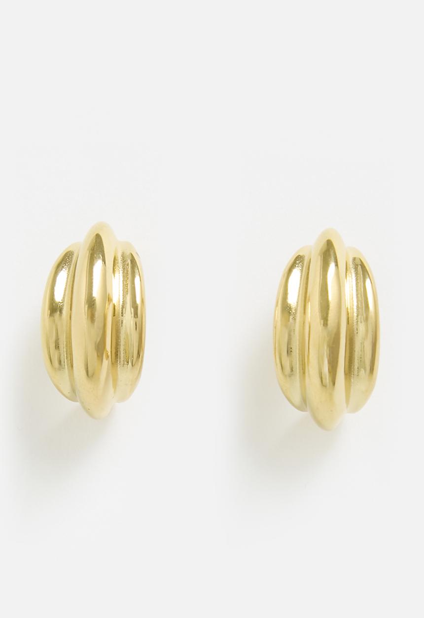 Tessa Design - Frida ridged hoop - gold