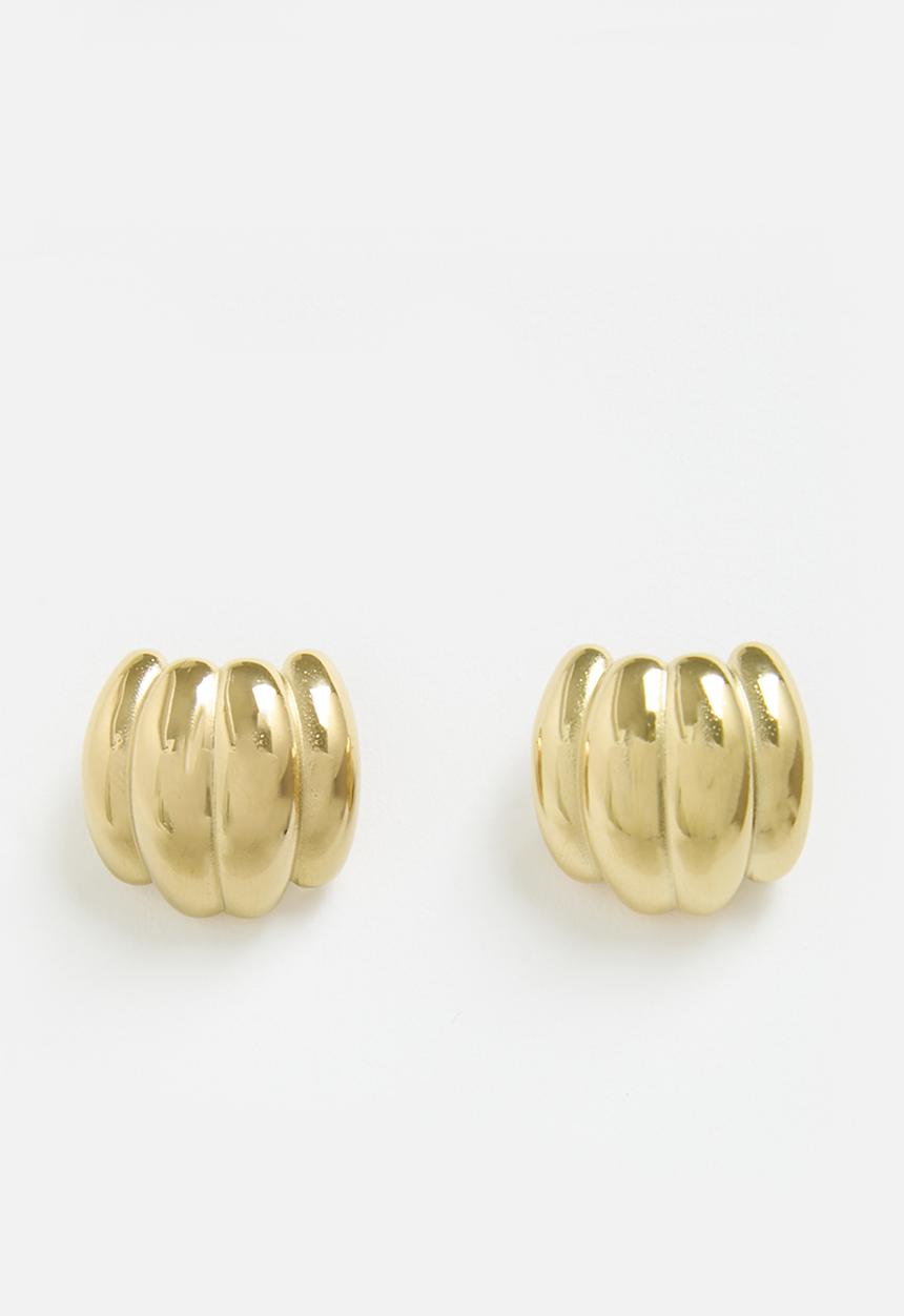 Tessa Design - Margaret curved shell earring - gold