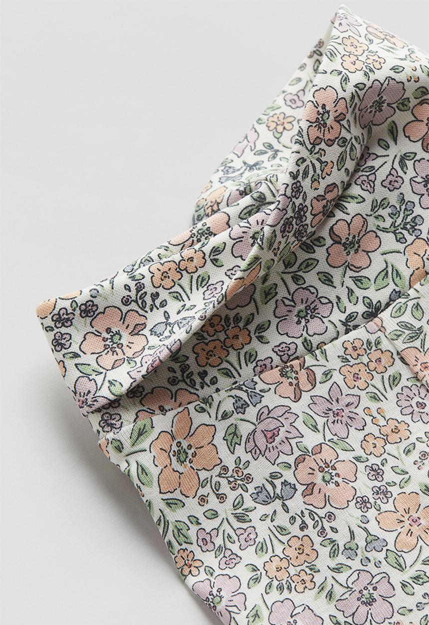 H&M - 2 piece cotton jersey set - white floral