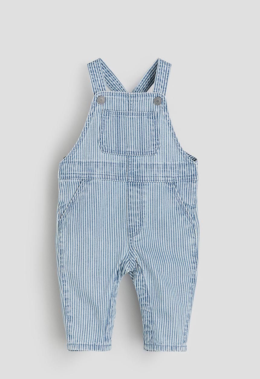 H&M - Denim dungarees - blue striped