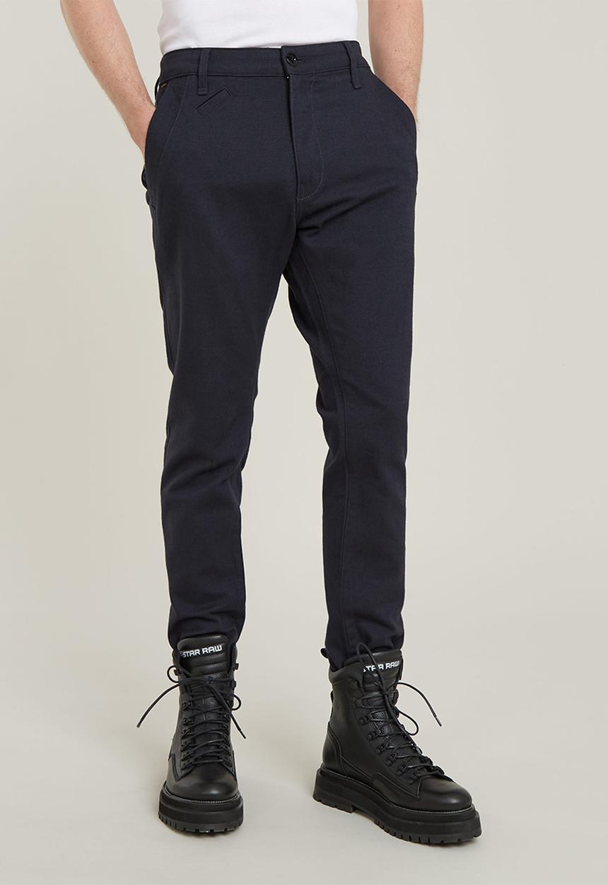 G-STAR - Bronson 2.0 Slim Chino - legion blue/dk black dobby