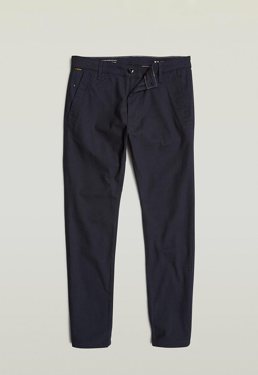 G-STAR - Bronson 2.0 Slim Chino - legion blue/dk black dobby