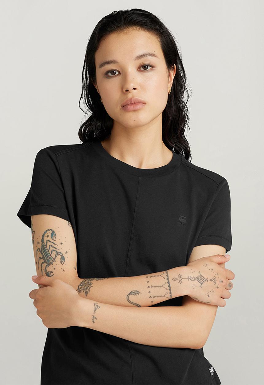 G-STAR - Front Seam Top Wmn - Dk Black