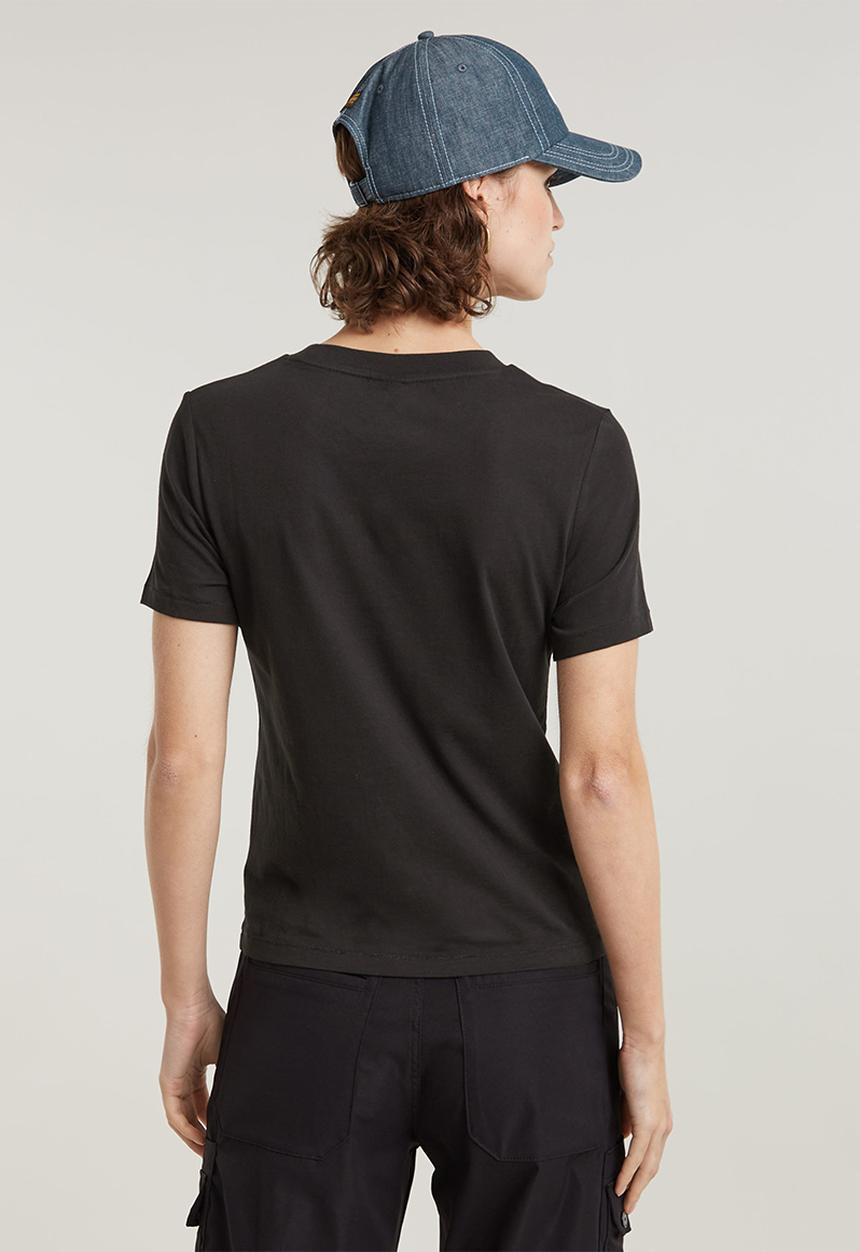 G-STAR - Faux Embro Logo R T Wmn - Dk Black