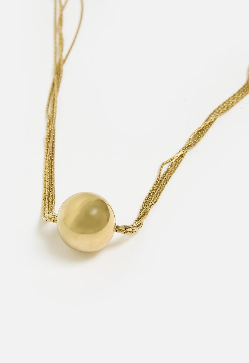 Tessa Design - Matilda large ball necklace - gold