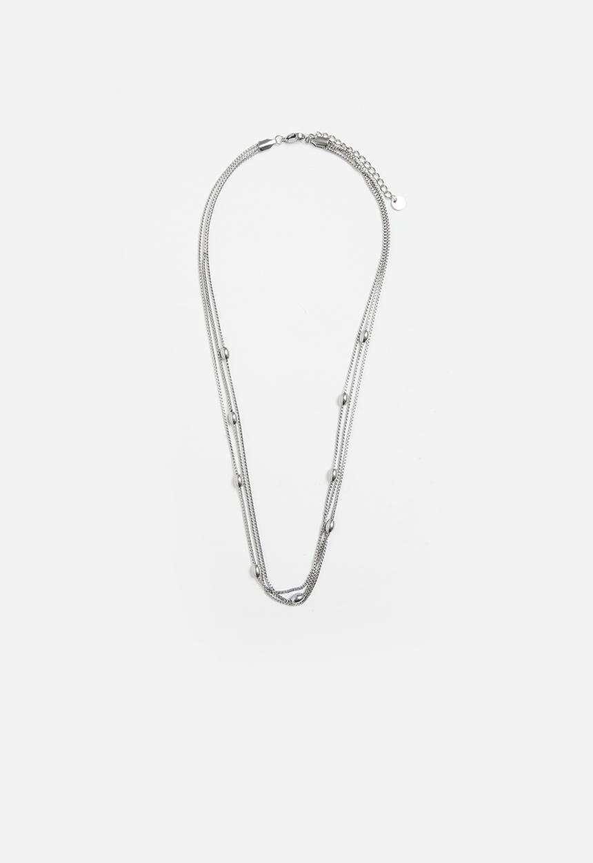Tessa Design - Lisa necklace with stations - silver