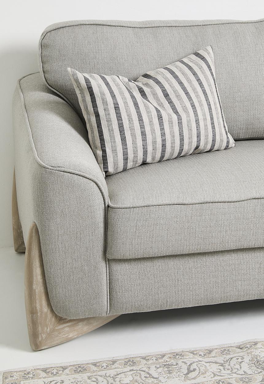Hertex Fabrics - Peppercorn cushion cover - neutral & Black