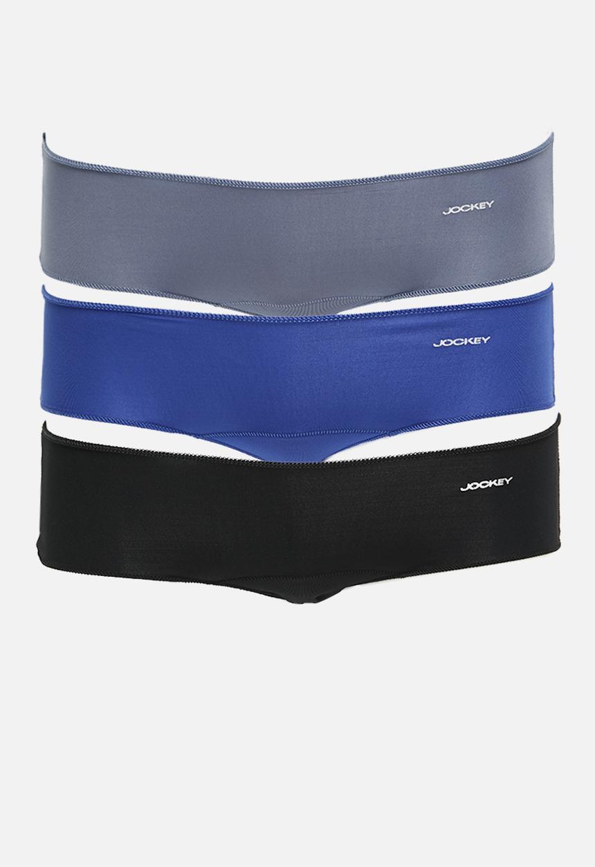 Jockey -  3 Pack npl knicker -  Black/Grisaille/Blue