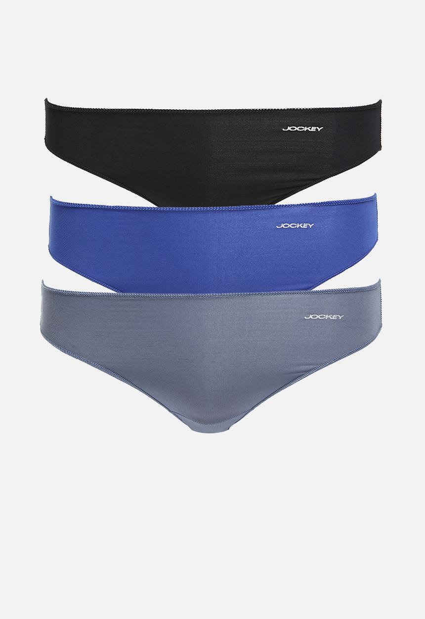 Jockey - 3 Pack npl french cut - Black/Grisaille/Blue