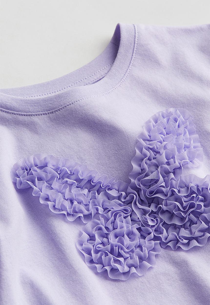 H&M - Top - lilac butterfly