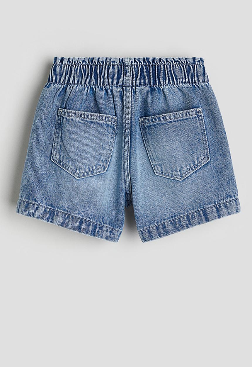 H&M - Loose fit denim shorts - denim blue