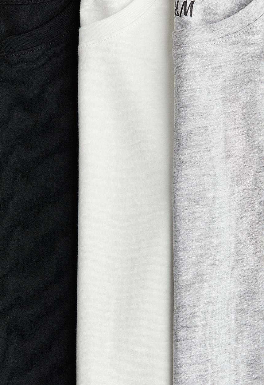 H&M - 3 pack cotton tops - multi