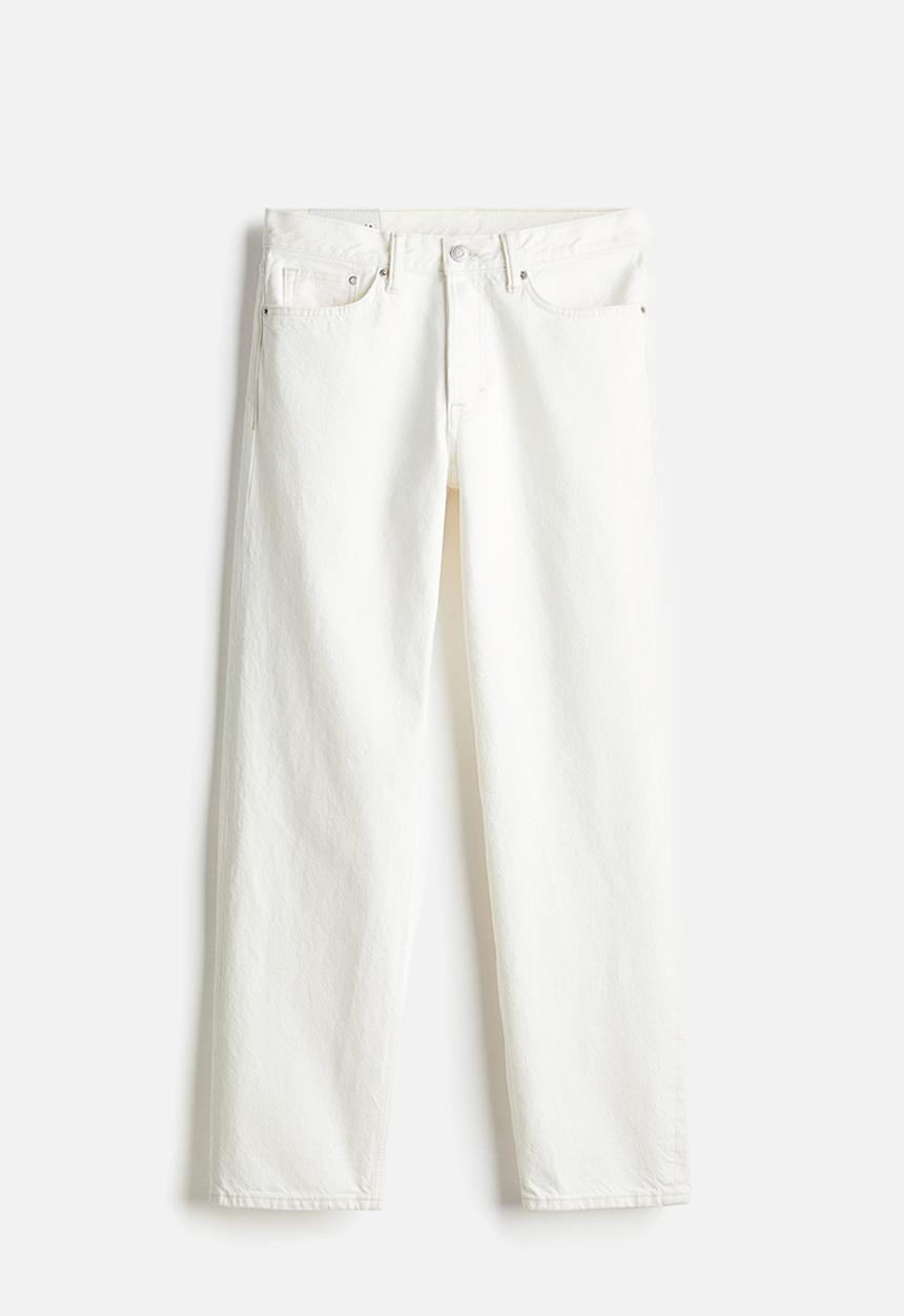 H&M - Straight regular jeans - white