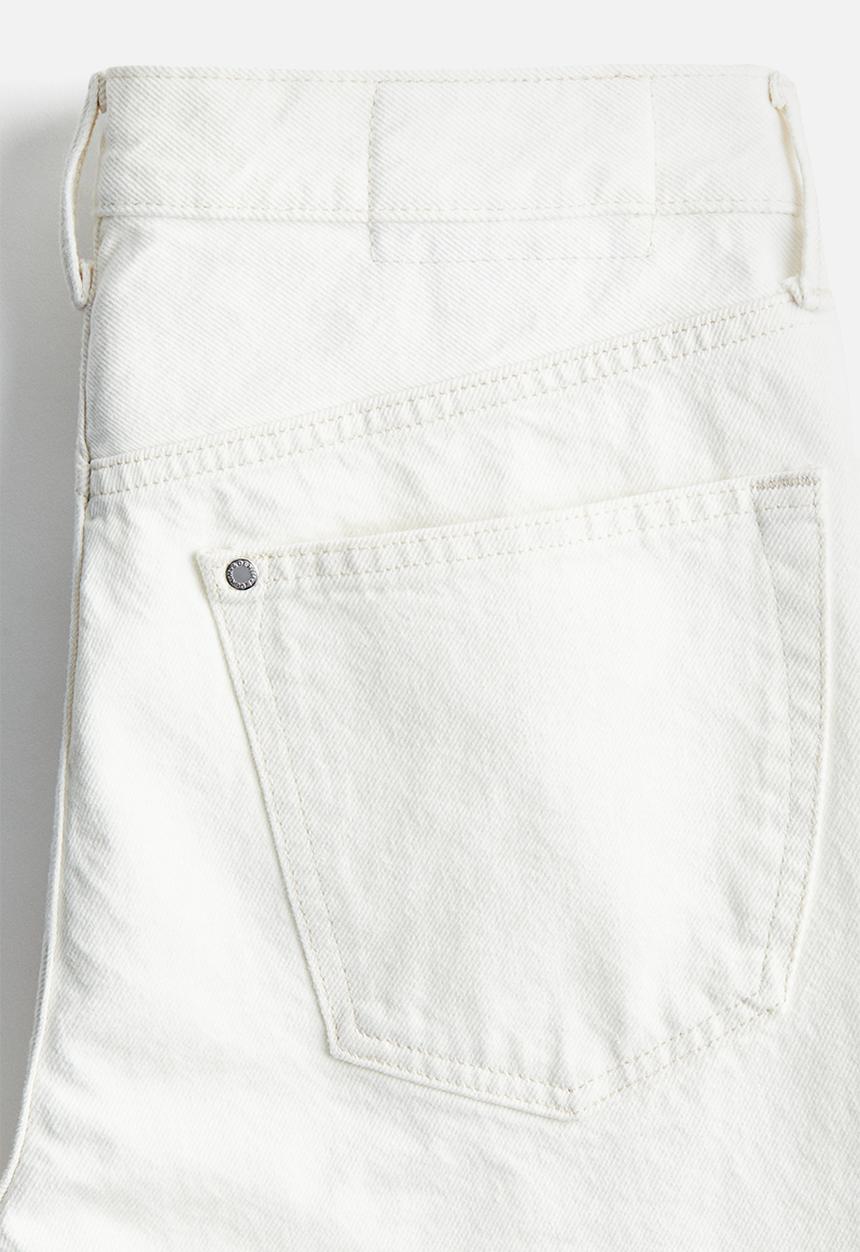 H&M - Straight regular jeans - white