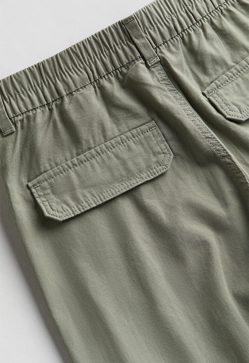 H&M - Wide cargo trousers - light khaki green 