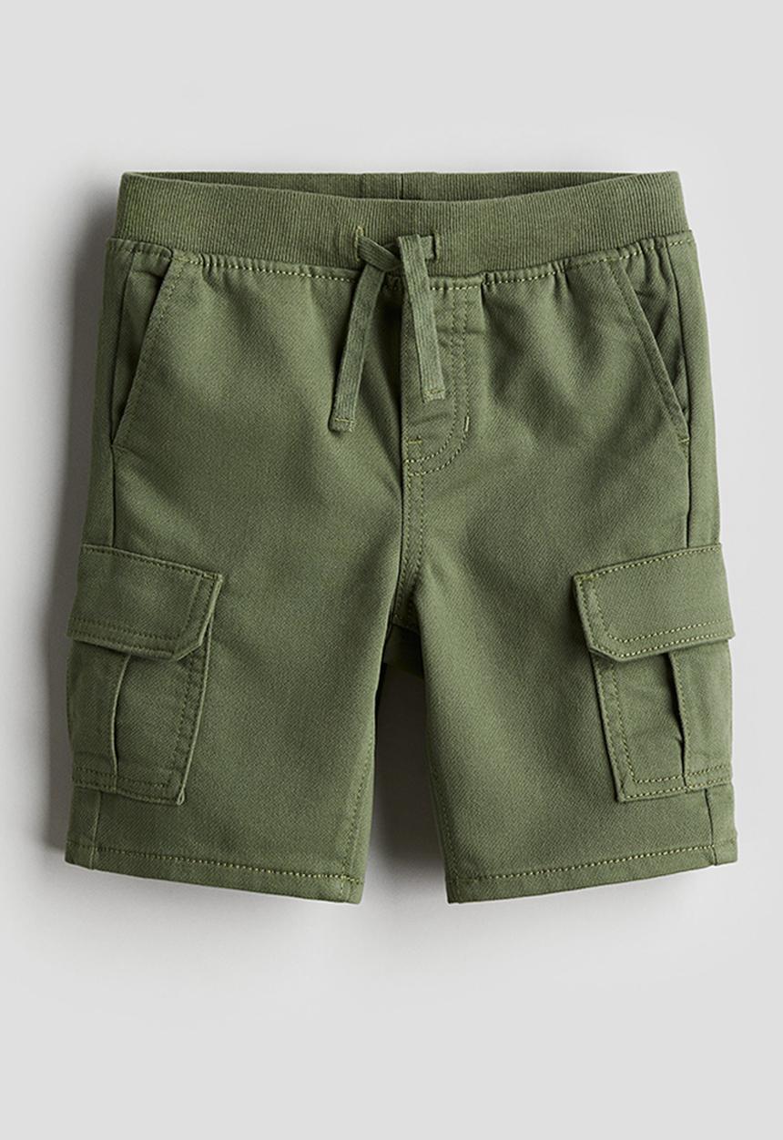 H&M - Cargo shorts - khaki green 