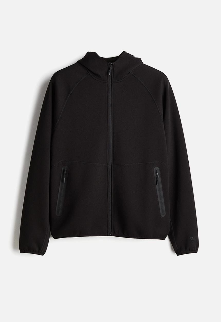 H&M - Drymove™ zip-through hoodie - black