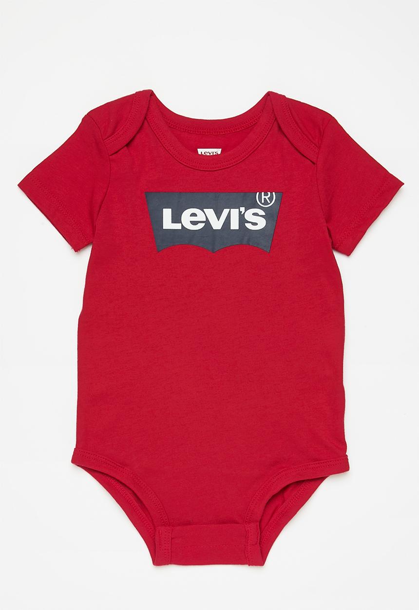 Levi’s® - Lhn batwing 2pk bodysuit - white & red
