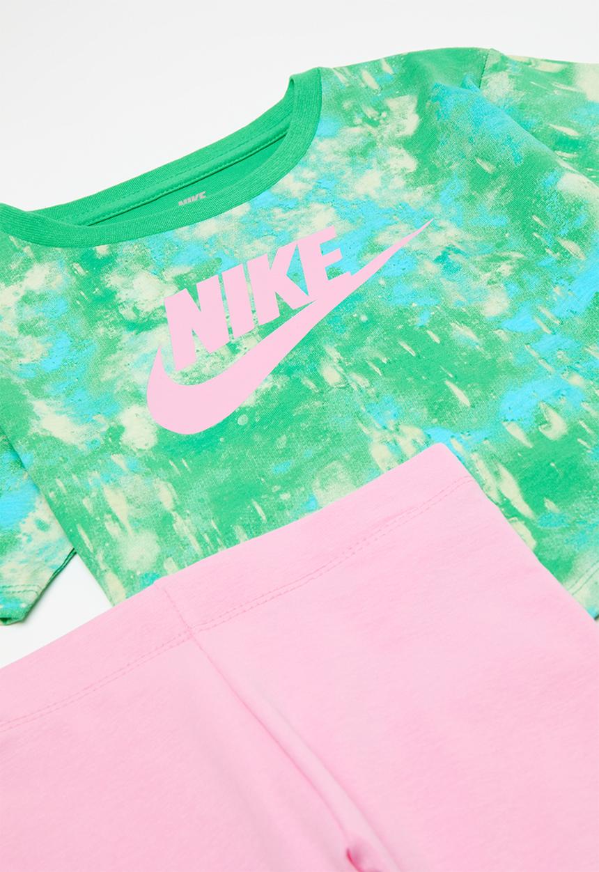 Nike - Nkg boxy tee & bike short - pink rise