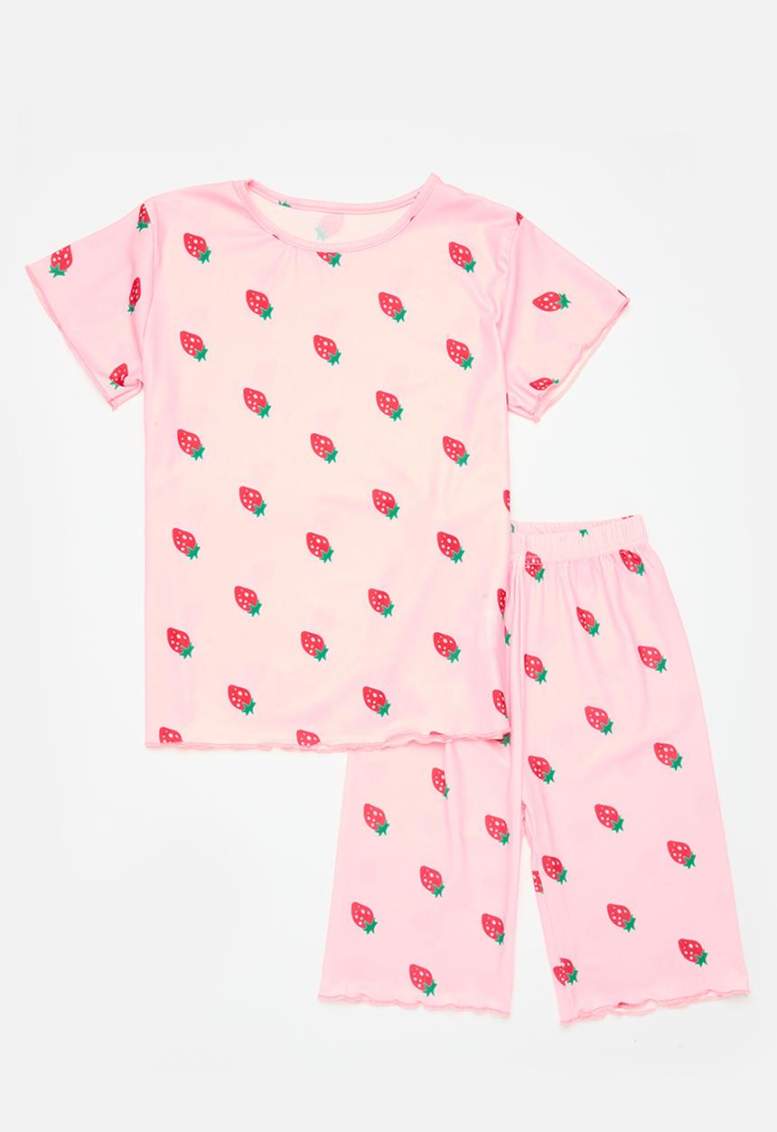 Pop Candy - Ruffle edge pj set - pink