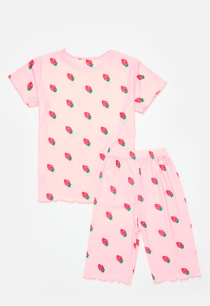 Pop Candy - Ruffle edge pj set - pink