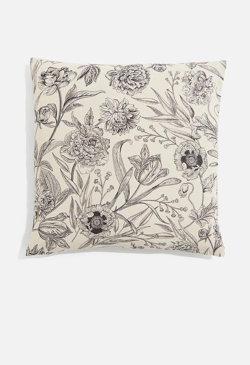 H&M - Patterned cushion cover - beige,multi