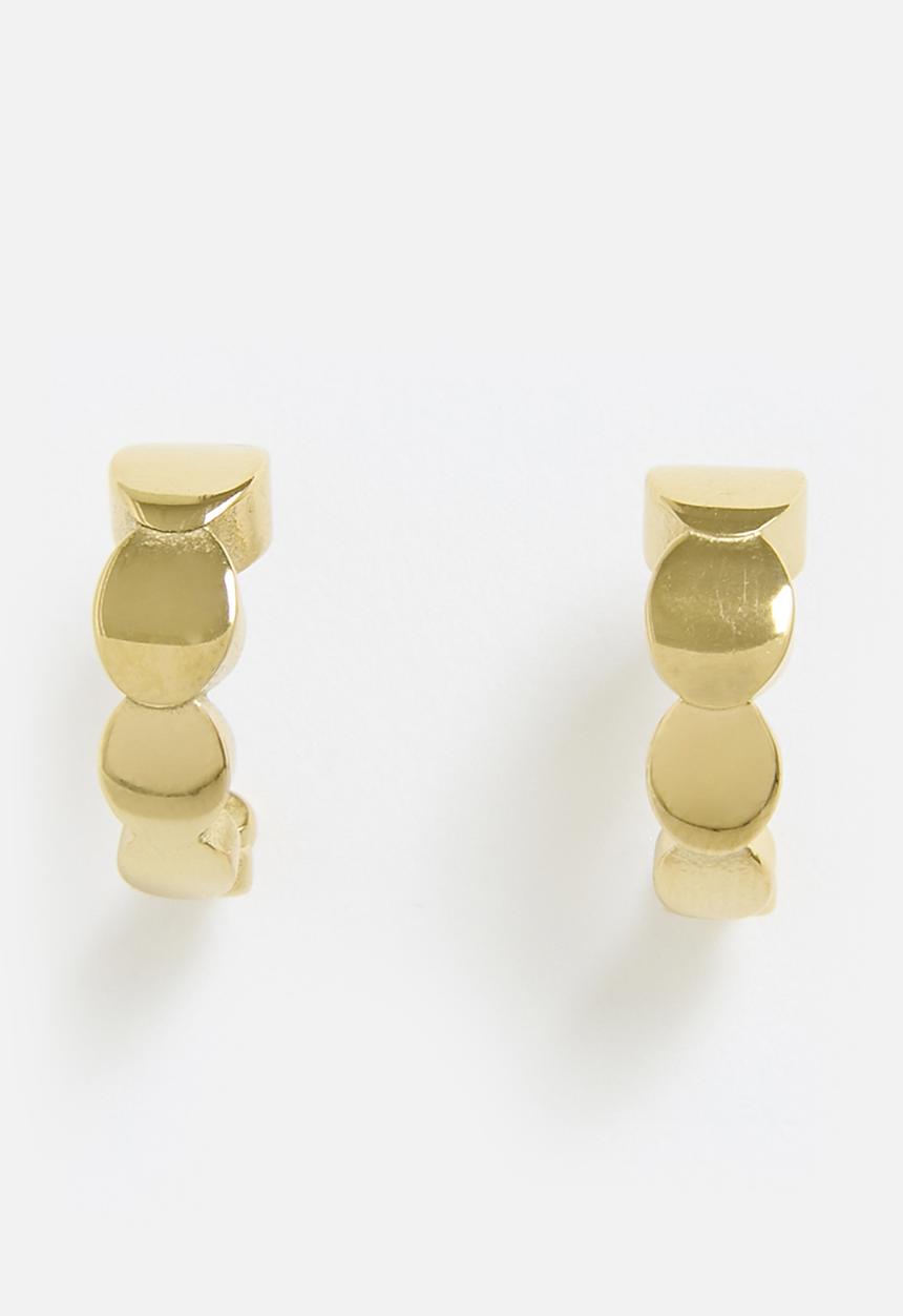 Tessa Design - Harriet disk hoop - gold