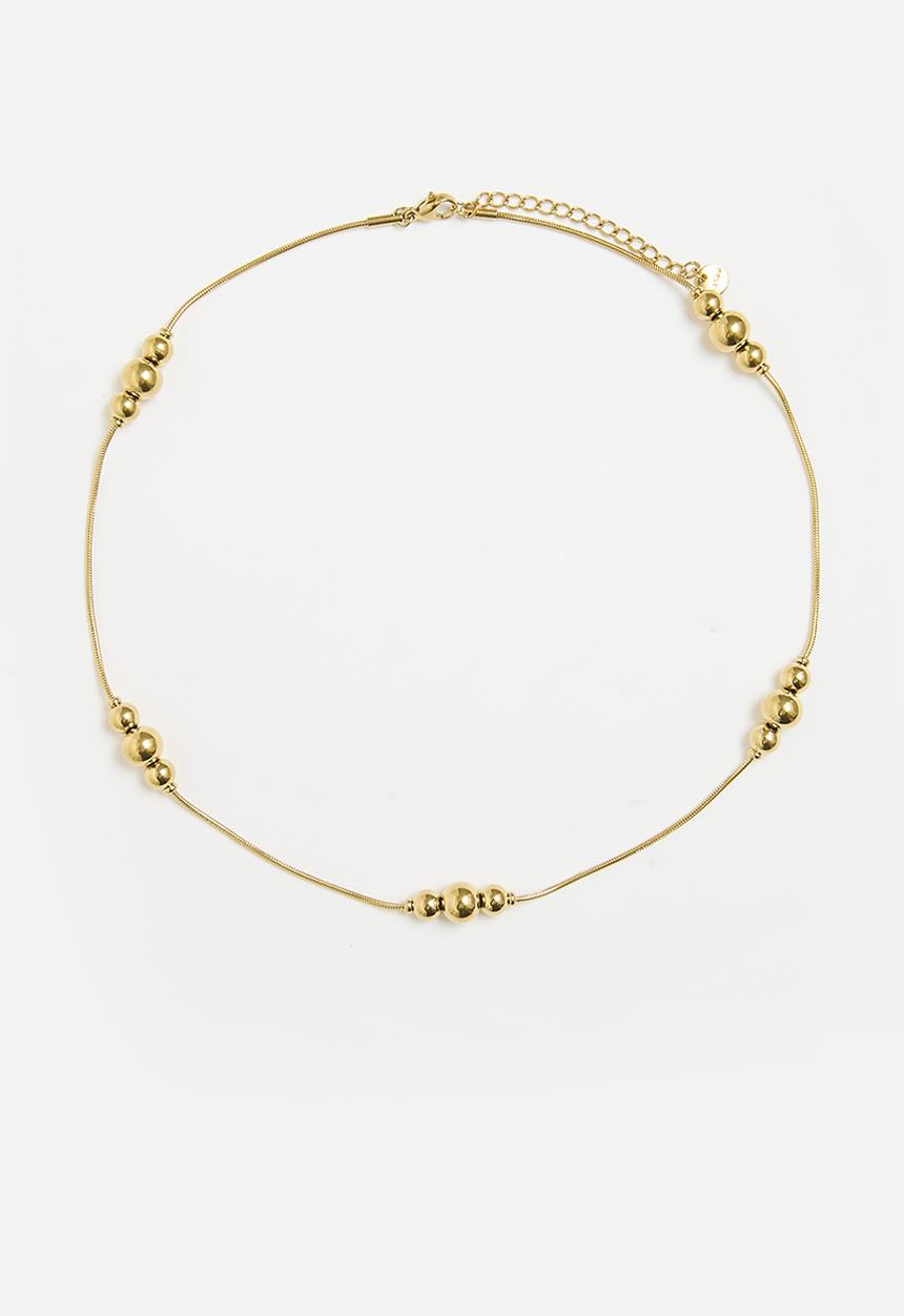 Tessa Design - Rey multi circle necklace - gold