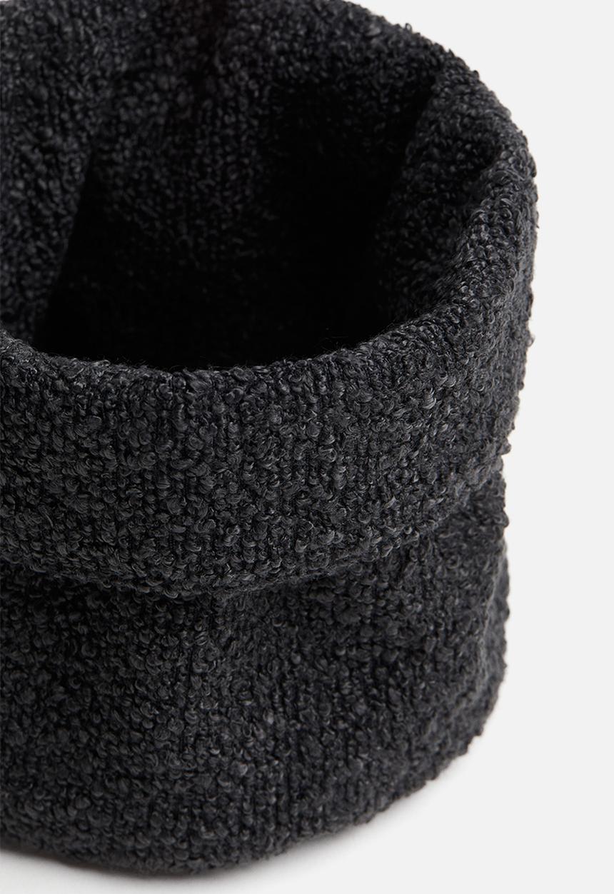 H&M - Small bouclé storage basket - grey