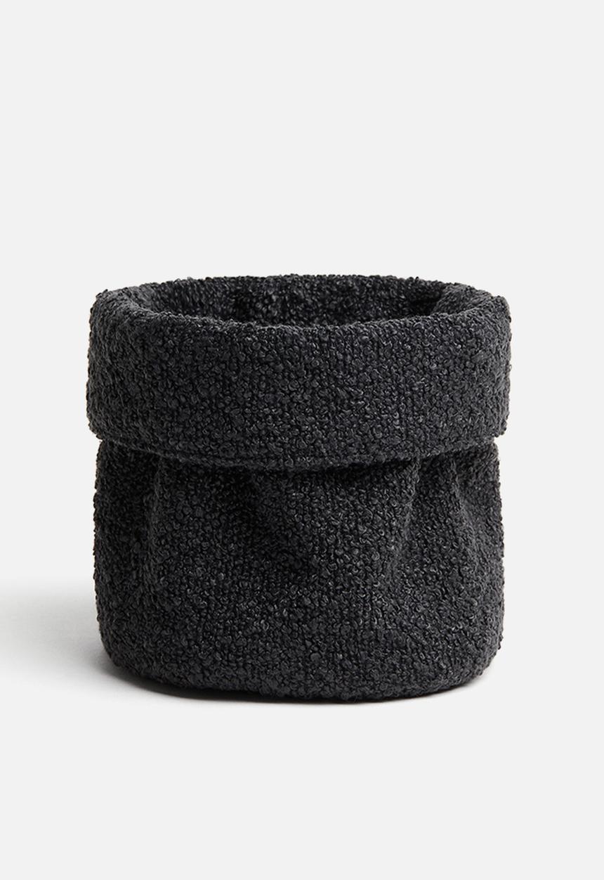H&M - Small bouclé storage basket - grey