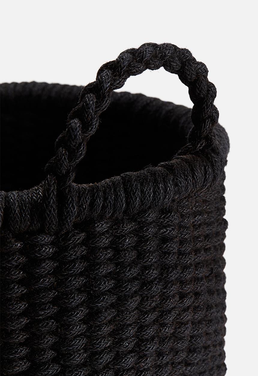 H&M - Jute storage basket - black