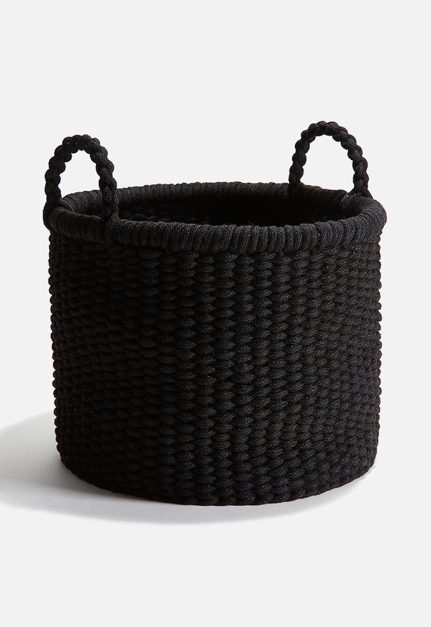 H&M - Jute storage basket - black